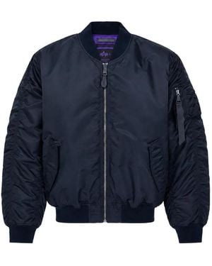 Alpha Industries Ma-1 Ultraviolet Bomber Jacket - Blue