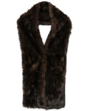 Betta Corradi Faux-Fur Scarf - Black