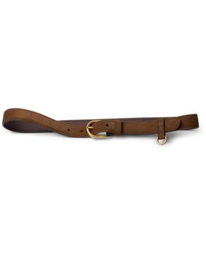 Prada Buckled Belt - White
