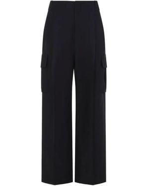 Carven Wool Cargo Trousers - Black