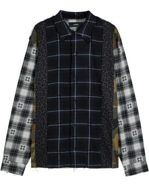 Amiri Check-Pattern Shirt - Black