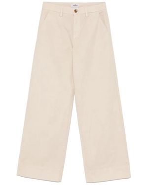 Mason's Gabardine Trousers - White