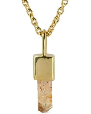 Parts Of 4 Sterling Talisman Imperial Topaz Necklace - Metallic