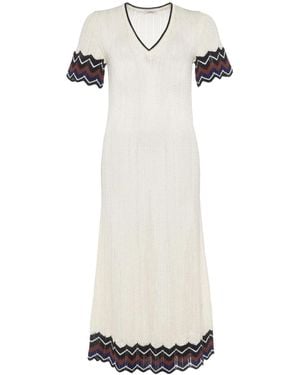 Eres Luna Kleid Aus Pointelle-Strick - Weiß