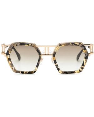 Cazal 677 Geometric-Frame Sunglasses - Natural