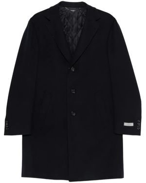Canali Kei Mantel Met Knopen - Blauw