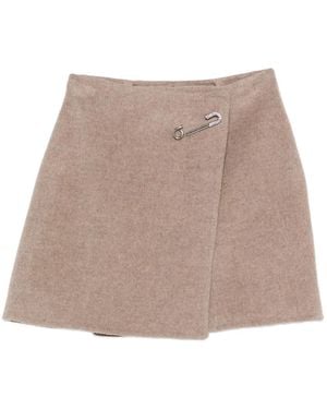 Ermanno Scervino セーフティピン ラップスカート - ナチュラル