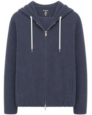 Tombolini Ribbed-Knit Zip-Up Tracksuit - Blue