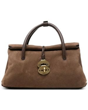 Zanellato Borsa Tote Dotta Jones Con Borchie - Marrone