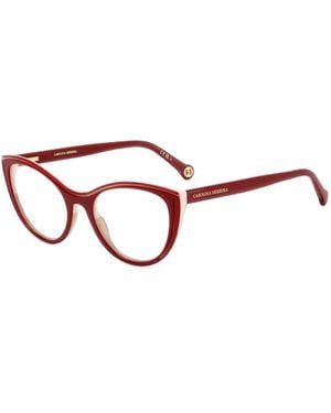 Carolina Herrera Cat-Eye Glasses - Red