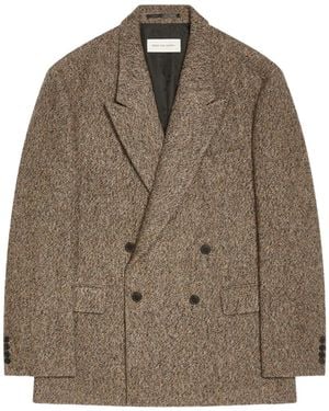 Dries Van Noten Double-Breasted Blazer - Brown