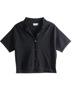 Margaret Howell Short-Sleeve Button-Up Shirt - Black