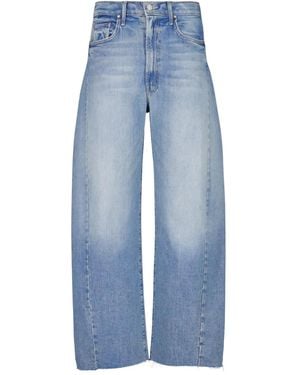 Mother The Half Pipe Ankle Jeans Met Franje - Blauw