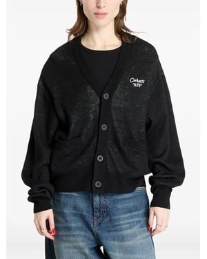 Carhartt ボタン カーディガン - ブラック