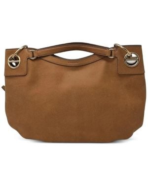 Borbonese Bolso De Hombro London Con Anillas - Marrón