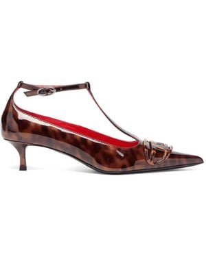 DIESEL D-Venus Kittie T-Bar Court Shoes - Red