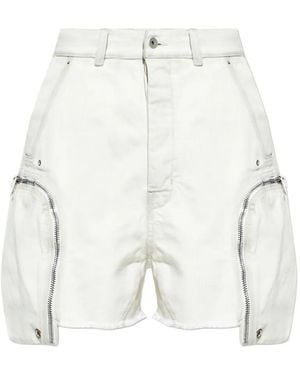 Rick Owens Zip-Pocket Shorts - White