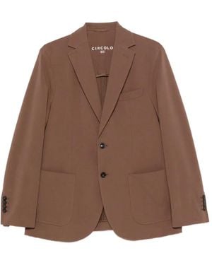 Circolo 1901 Single-Breasted Blazer - Brown