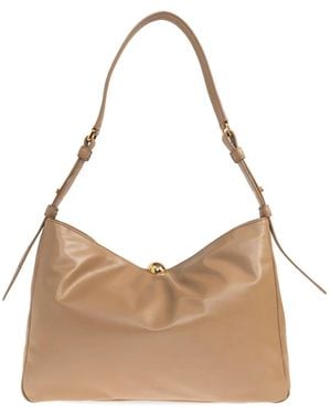 Furla Sfera Leather Tote Bag - Natural
