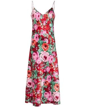 Olivia Von Halle Garbo Floral-Print Dress - White