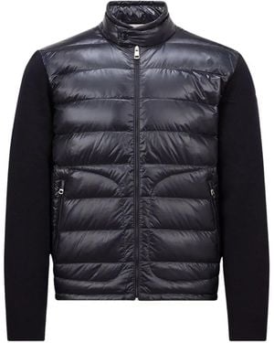 Moncler Padded-Front Jacket - Blue