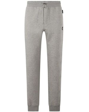 Philipp Plein Jacquard Monogram Track Trousers - Grey