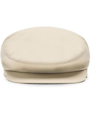 Amiri Vegan-Leather Driver Hat - Natural