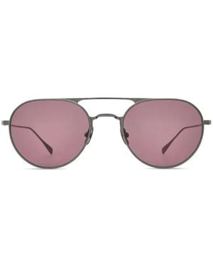 Garrett Leight Benny J Pilot-Frame Sunglasses - Pink