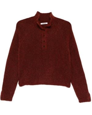Cordera Button-up Sweater - Red