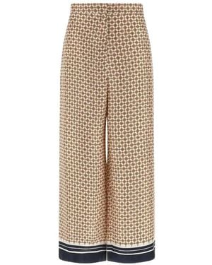 Max Mara Ottelia Patterned Trousers - Natural