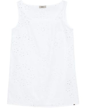 Herno スクエアネック トップ - ホワイト