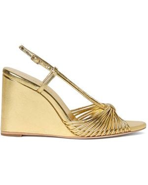 Loeffler Randall Marren Knotted Wedge Sandals - Natural