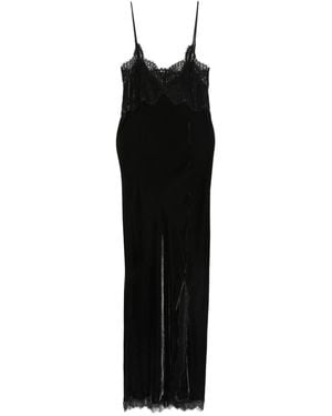 Herskind Micke Camisole-Kleid mit Spitzenbesatz - Schwarz