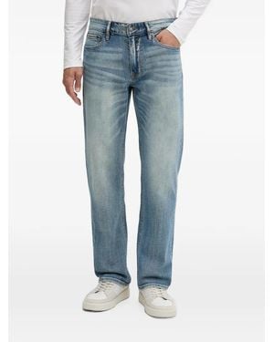 Guess Faded Logo-Patch Jeans - Blue