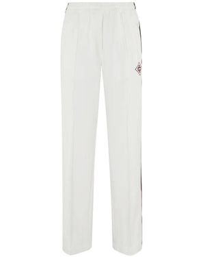 CASABLANCA Logo Side Stripe Track Trousers - White