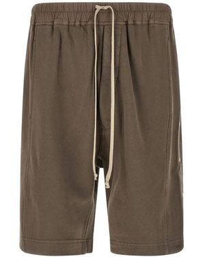 Rick Owens Snap-Button Drawstring Shorts - Green