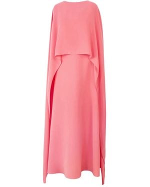 Carolina Herrera ケープフロント カフタン - ピンク