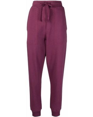 Nanushka Embroidered-Logo Track Trousers - Purple