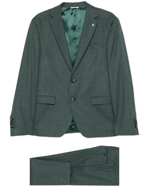 Manuel Ritz Slim-Fit Twill Suit - Green