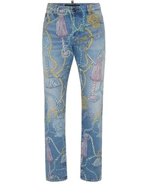 Philipp Plein Straight Fit Jeans - Blue