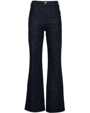 Giambattista Valli Halbhohe Bootcut-Jeans - Blau