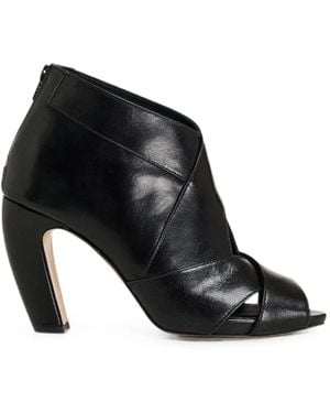 Essentiel Antwerp Keeptoe4 Peeptoe-Sandalen - Schwarz