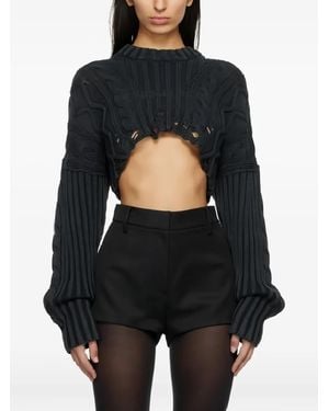 Han Kjobenhavn Distressed-Effect Jumper - Black