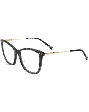 Missoni Gafas Con Montura Cuadrada Y Motivo - Gris