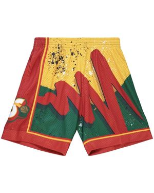 Mitchell & Ness "Nba Seattle Supersonics 1995" Hyper Hoops Swingman Shorts - Red