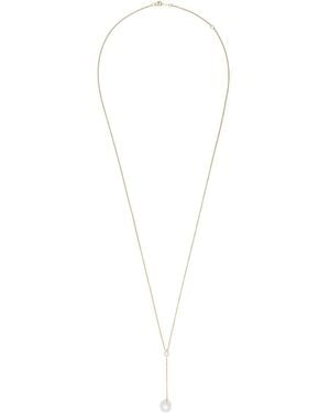 Mizuki 14Kt Sea Of Beauty Pearl And Diamond Long Necklace - White