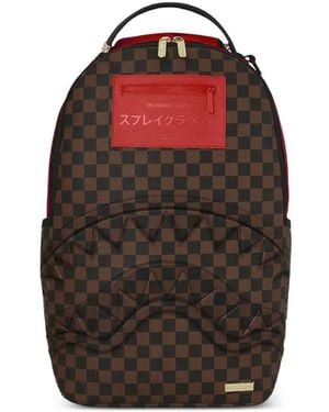 Sprayground Redemption Rucksack Mit Karomuster - Rot