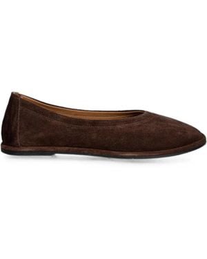 JONAK PARIS Janice Suede Ballet Flats - Brown