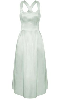Philosophy Di Lorenzo Serafini Satin Midi Dress - Blue