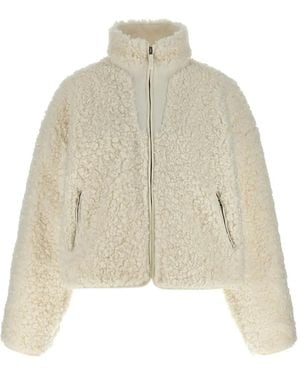 Entire studios Teddy-Texture Zip-Front Jacket - Natural
